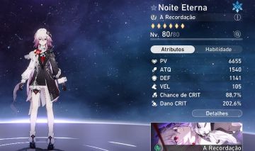 PROMOÇÃO DE QUEIMA! NOITE ETERNA E2 com cone, cyrene, hyacine, com pedra dourada