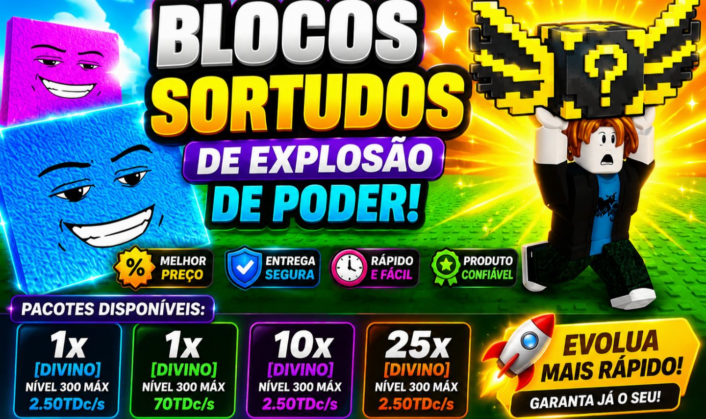 [DESCONTO] Blocos Sortudos De Explosão De Poder!