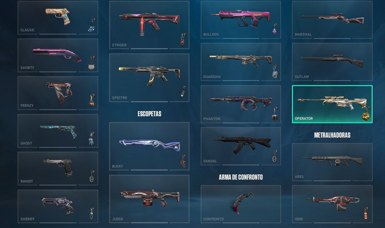 Conta de Valorant 65 skins
