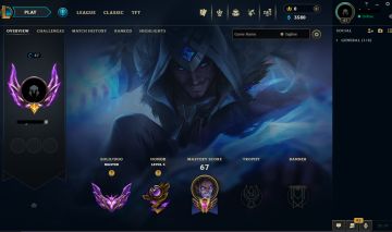 Conta LoL Mestre 60% win rate