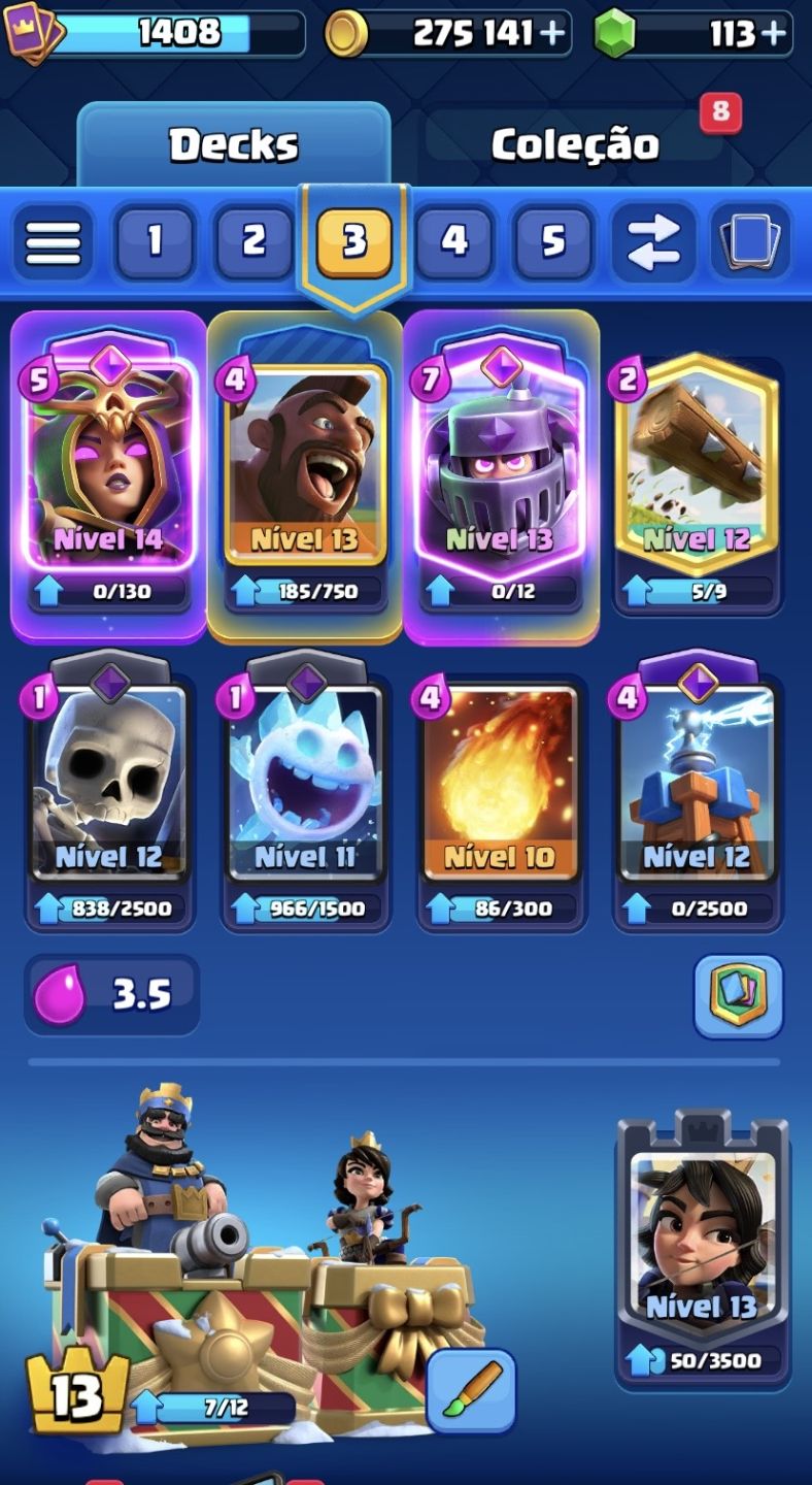 Conta de clash royale baratinha
