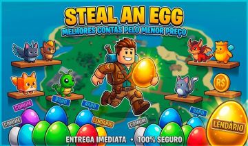 STEAL AN EGG / ROUBE UM OVO | CONTAS PELO MENOR PREÇO | ENTREGA AUTOMÁTICA