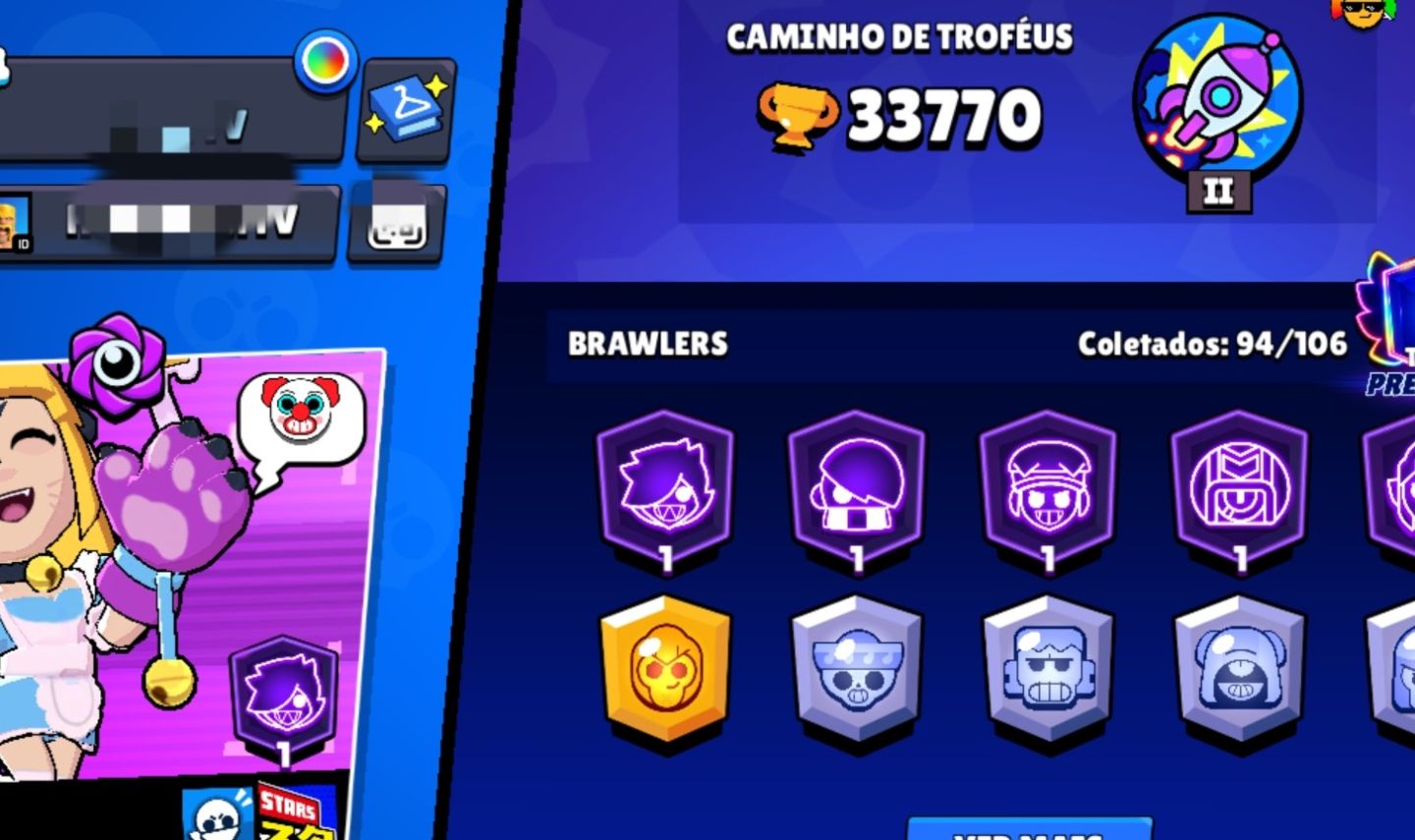 CONTA BRAWL STARS +34K TROFÉUS
