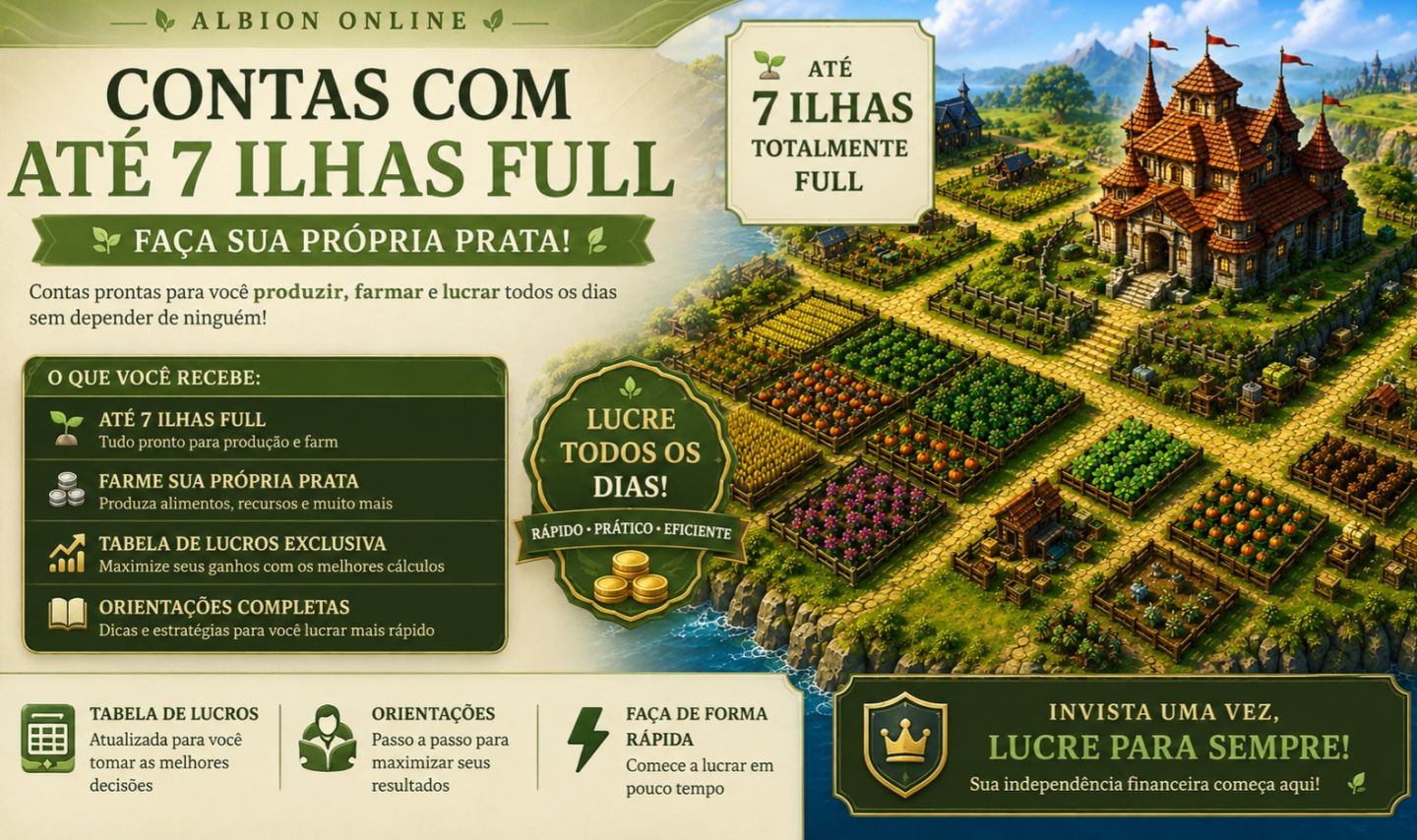 Contas Ilhas + Ferramentas