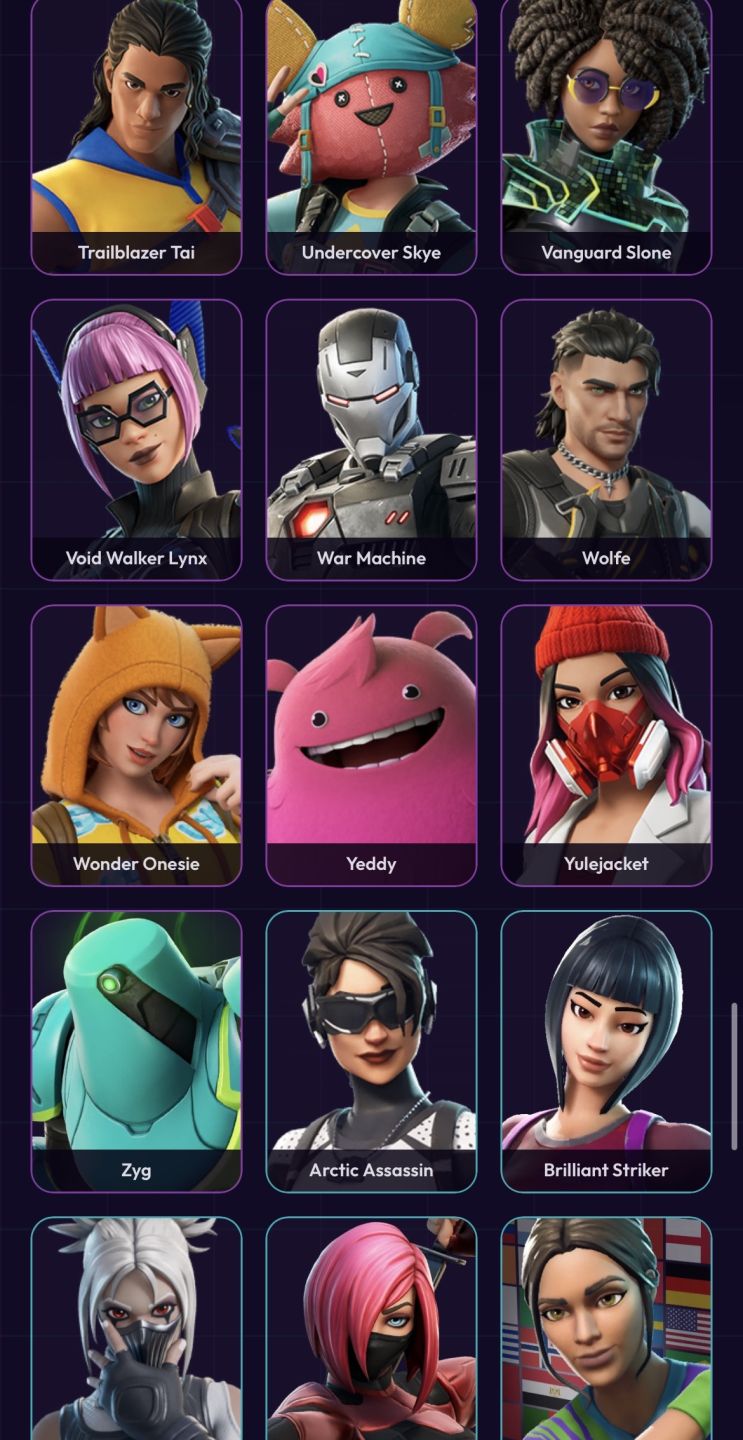 Conta Fortnite BARATA com 128 SKINS + 179 PICARETAS