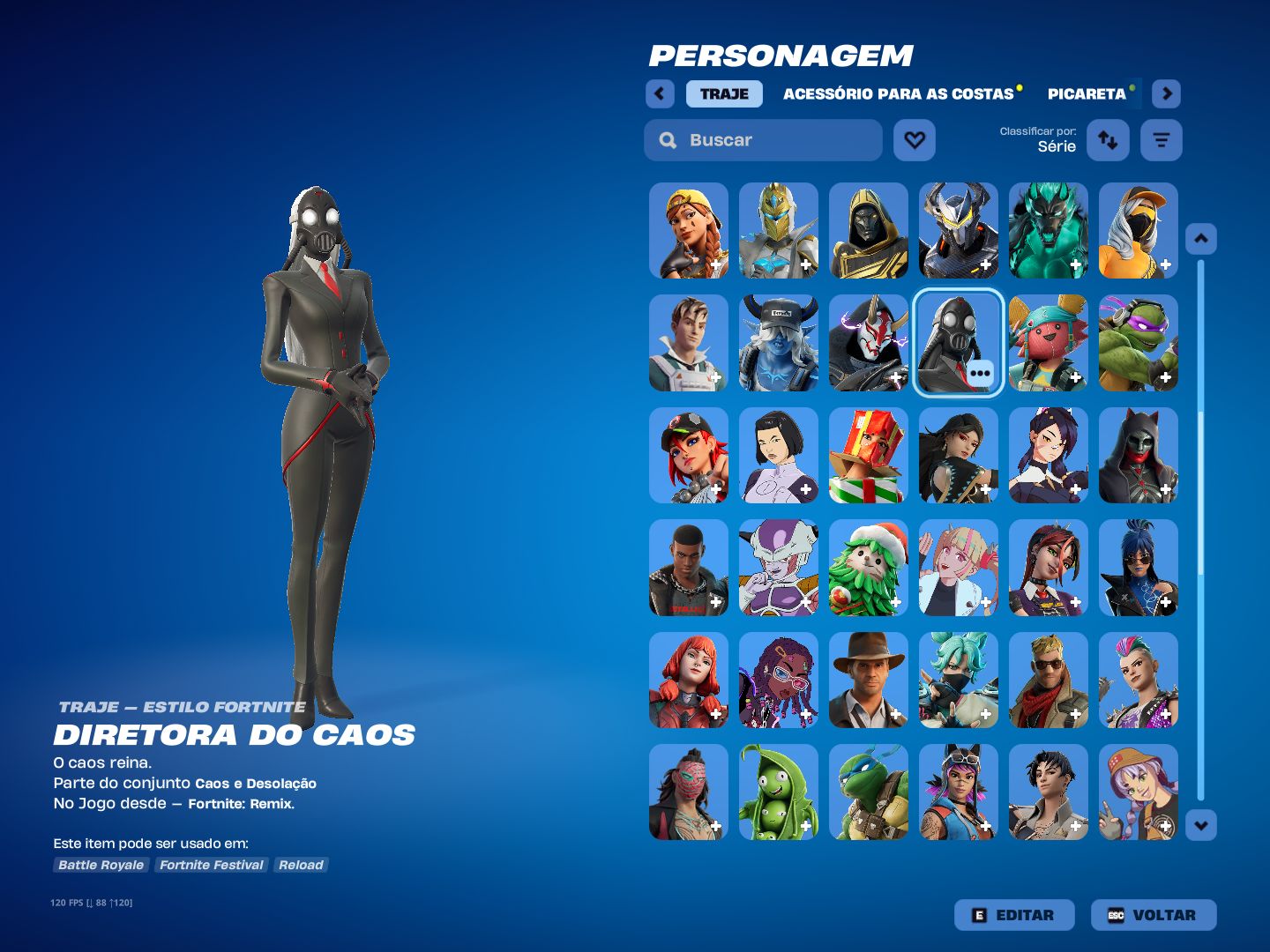 CONTA DE FORTNITE COM 119 SKINS [FA] EPIC GAMES / PSN / XBOX