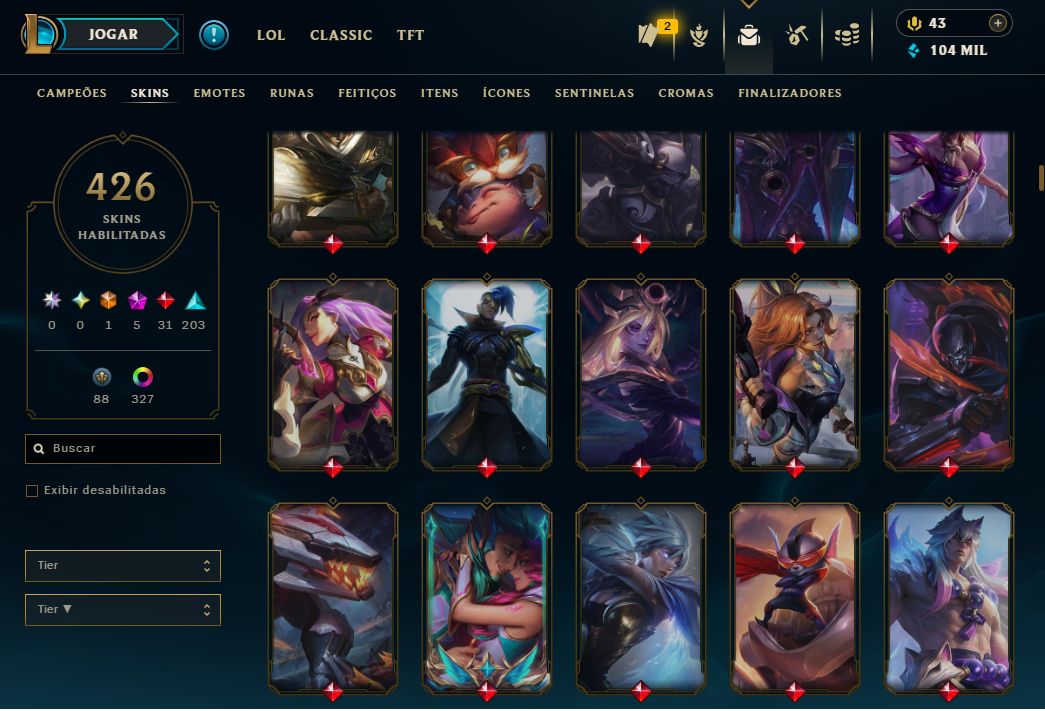 Muito investimento, lol e valorant
