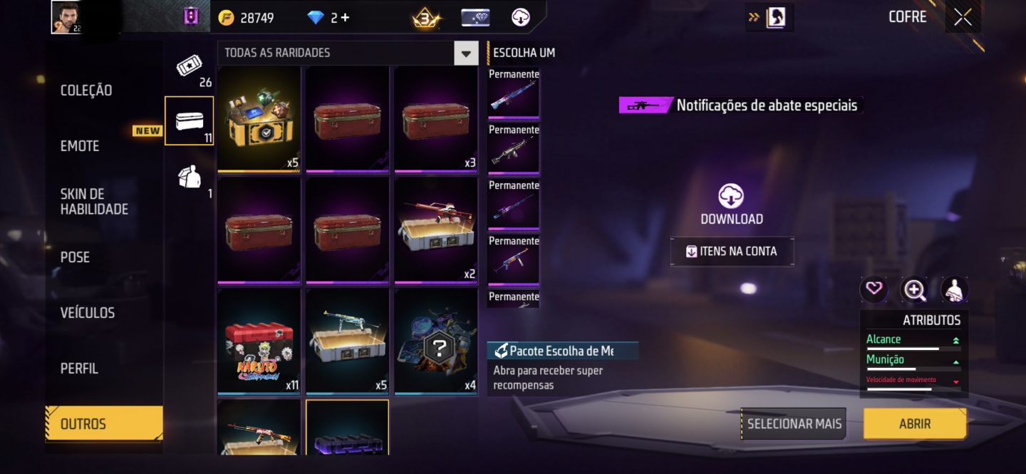 Katana sasuke , conjunto nagi e arma evolutiva