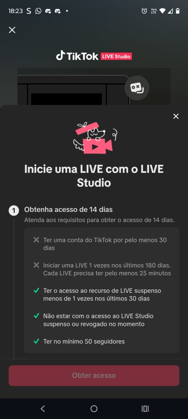 CONTA TIKTOK 26K DE SEGUIDORES| LIVE STUDIO | IP BR