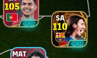 Conta eFootball | Força Coletiva 3150+ | Com Messi 110 e CR7 105 | 500+ moedas