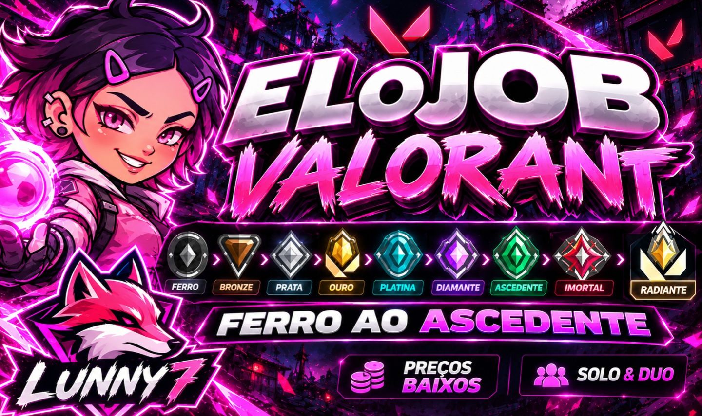 ELOJOB VALORANT BARATO | FERRO AO ASCEDENTE | MENOR PREÇO!