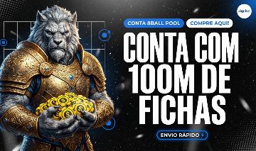 Conta 8 ball pool com 100M de fichas