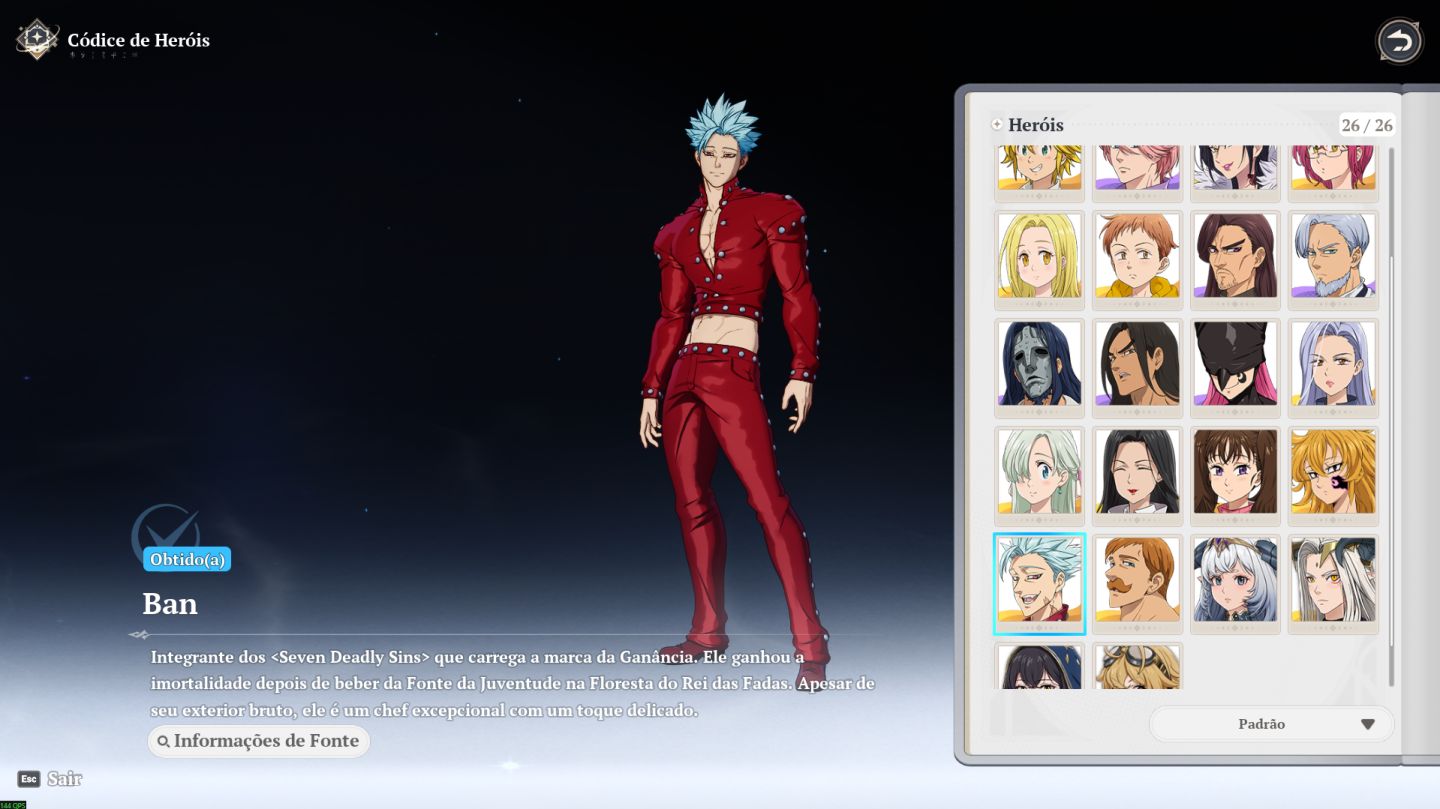 The Seven Deadly Sins Origin - CONTA ENDGAME-BAN P10-MERLIN P7-ELIZA P5-GOW P6