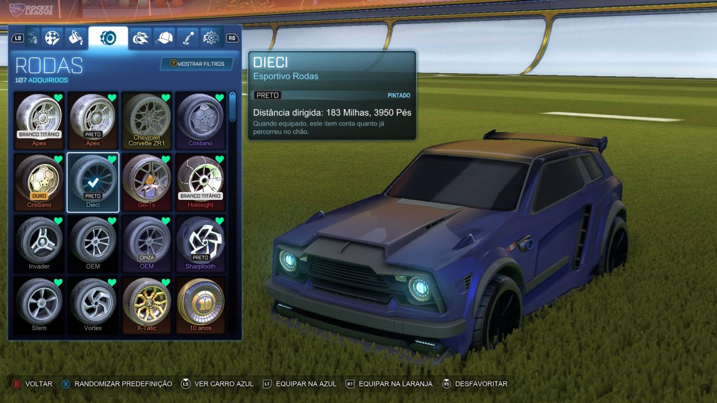 Conta Rocket League - FENNEC ROSA/BATTLE BUS BRANCO TITÂNIO/CORVETTE ZR1