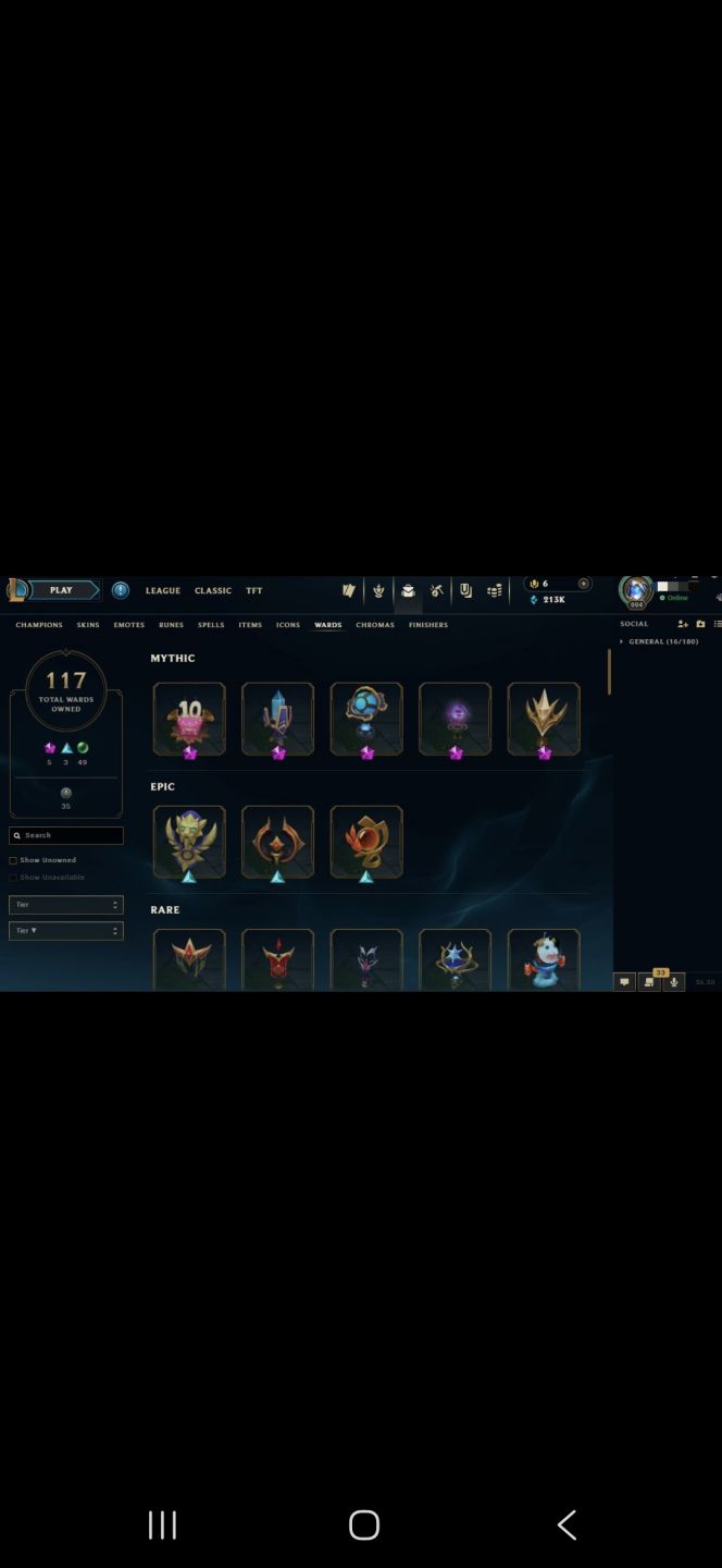 Conta LoL - Skin Ahri Faker, New pax jax, New pax sivir...