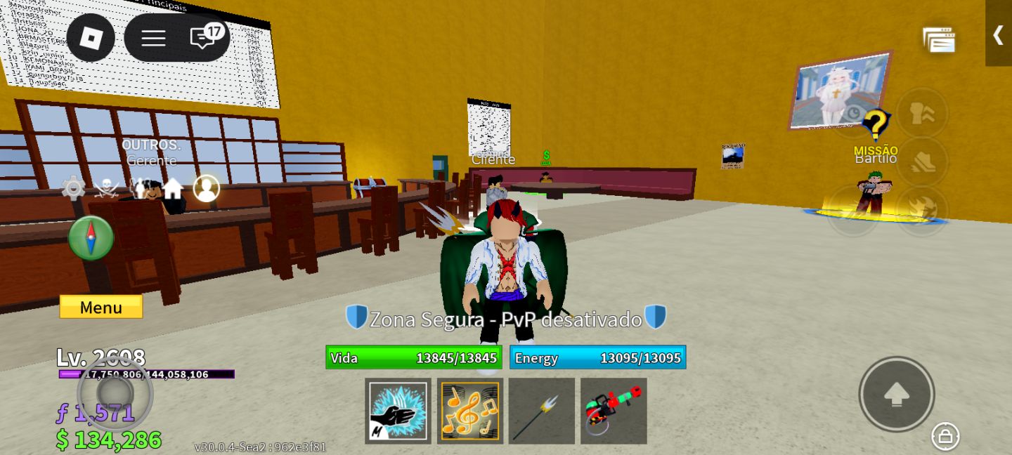 Conta Blox Fruits | Boa pra iniciar com alguns itens.