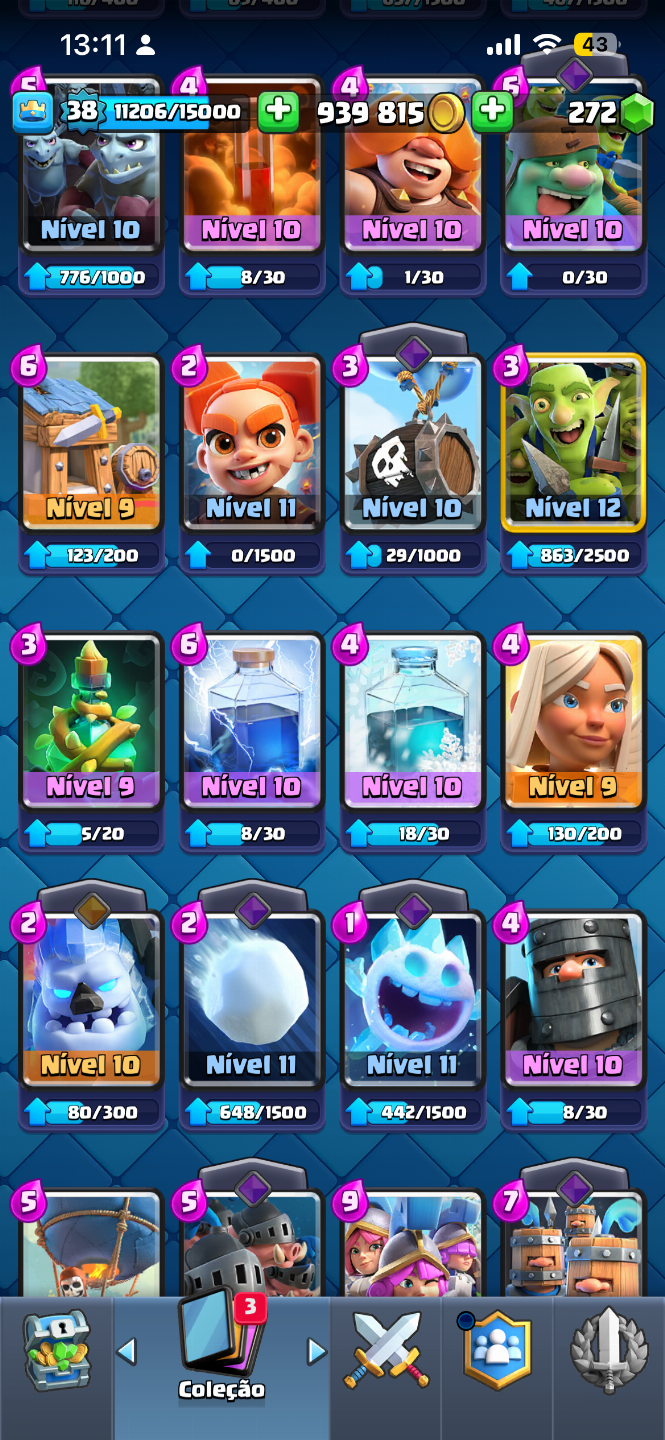 Conta de Clash royale para rapidinho!!