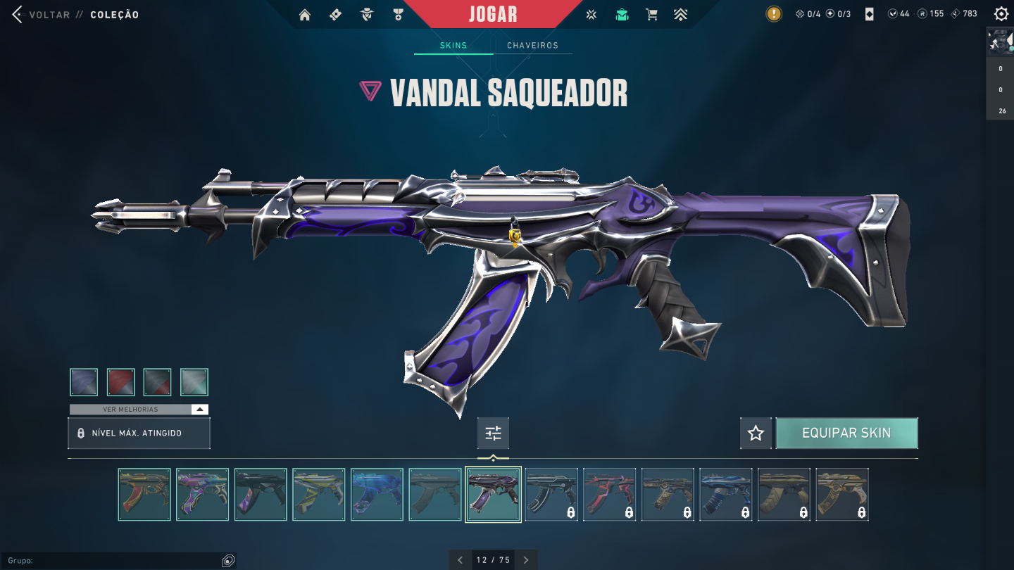 Valorant, Conta desde o Beta, recheada de skins, pacote ancifogo completo