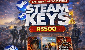 STEAM KEY PREMIUM ALEATÓRIA R$500,00 (ENTREGA AUTOMÁTICA)
