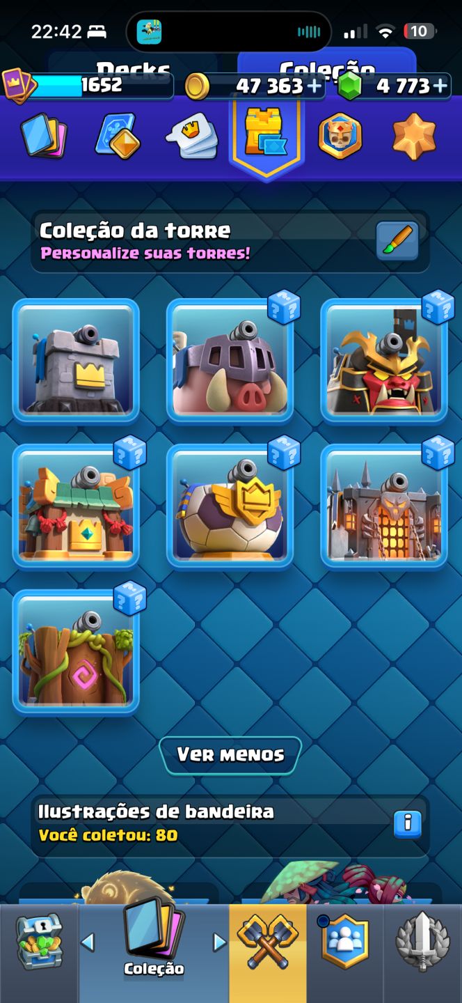 CONTA CLASH ROYALE 13.000 TROFÉUS