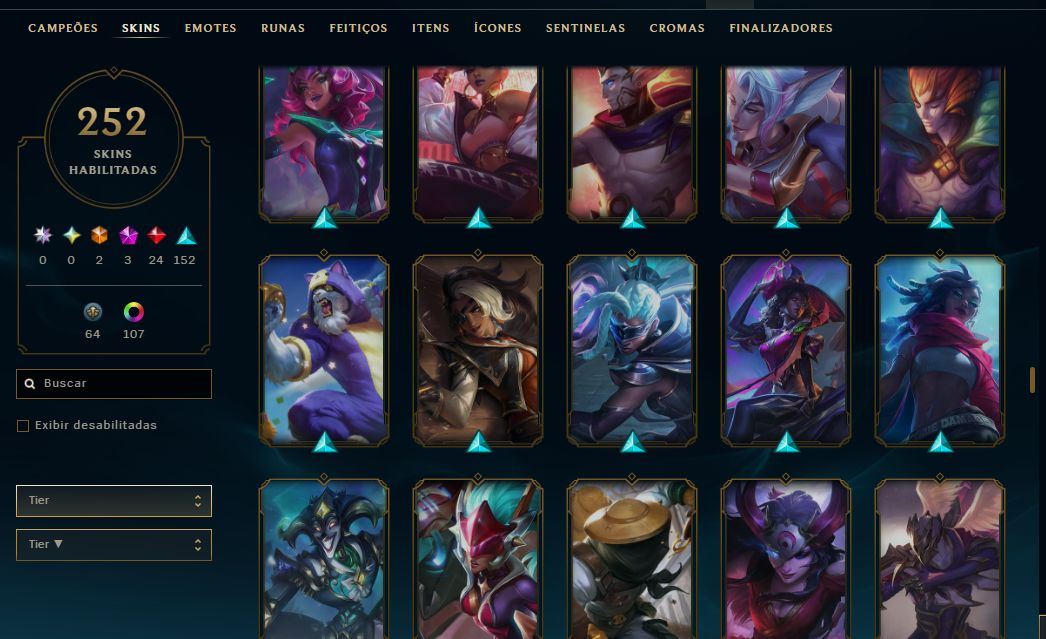 CONTA FULL ACESSO | 252 SKINS | R$1350 GASTOS | NV 570