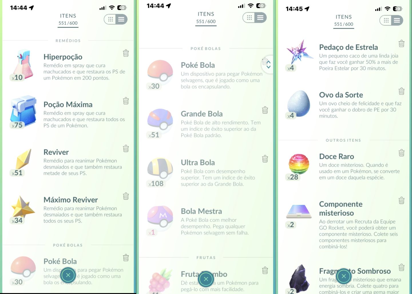 CONTA POKÉMON GO NÍVEL 39 À VENDA 40 SHINY, 28 LENDÁRIOS E 28 PERFEITOS 100%!
