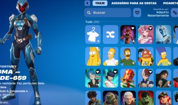 CONTA FORTNITE 55 SKINS | GOKU | SPIDER-GWEN | BEERUS |