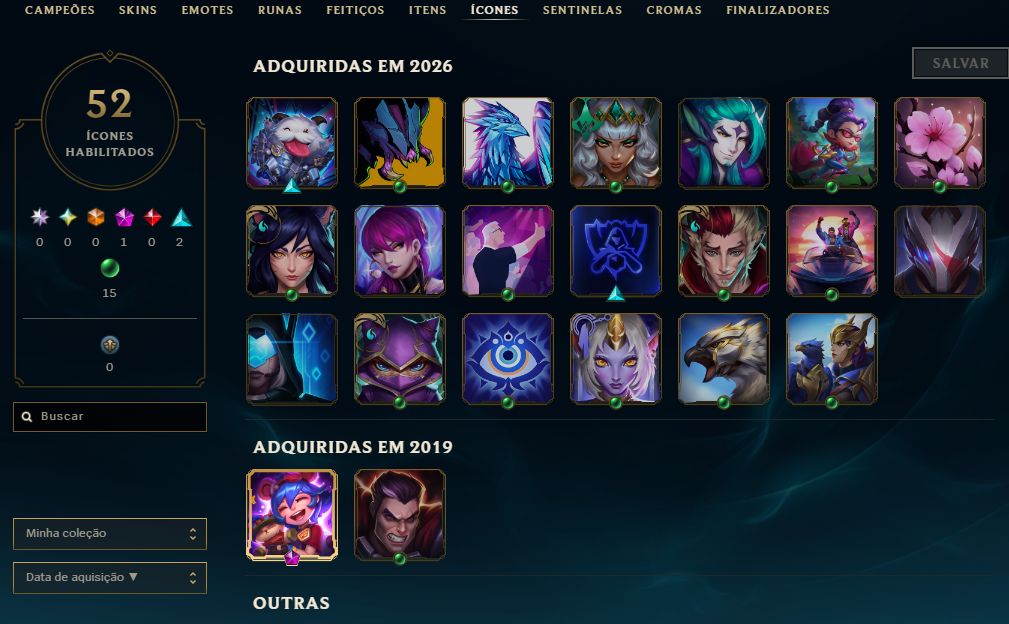 CONTA UNRANKED HONRA 5 E ANNIEVERSARIO RARA 10 ANOS DE LOL