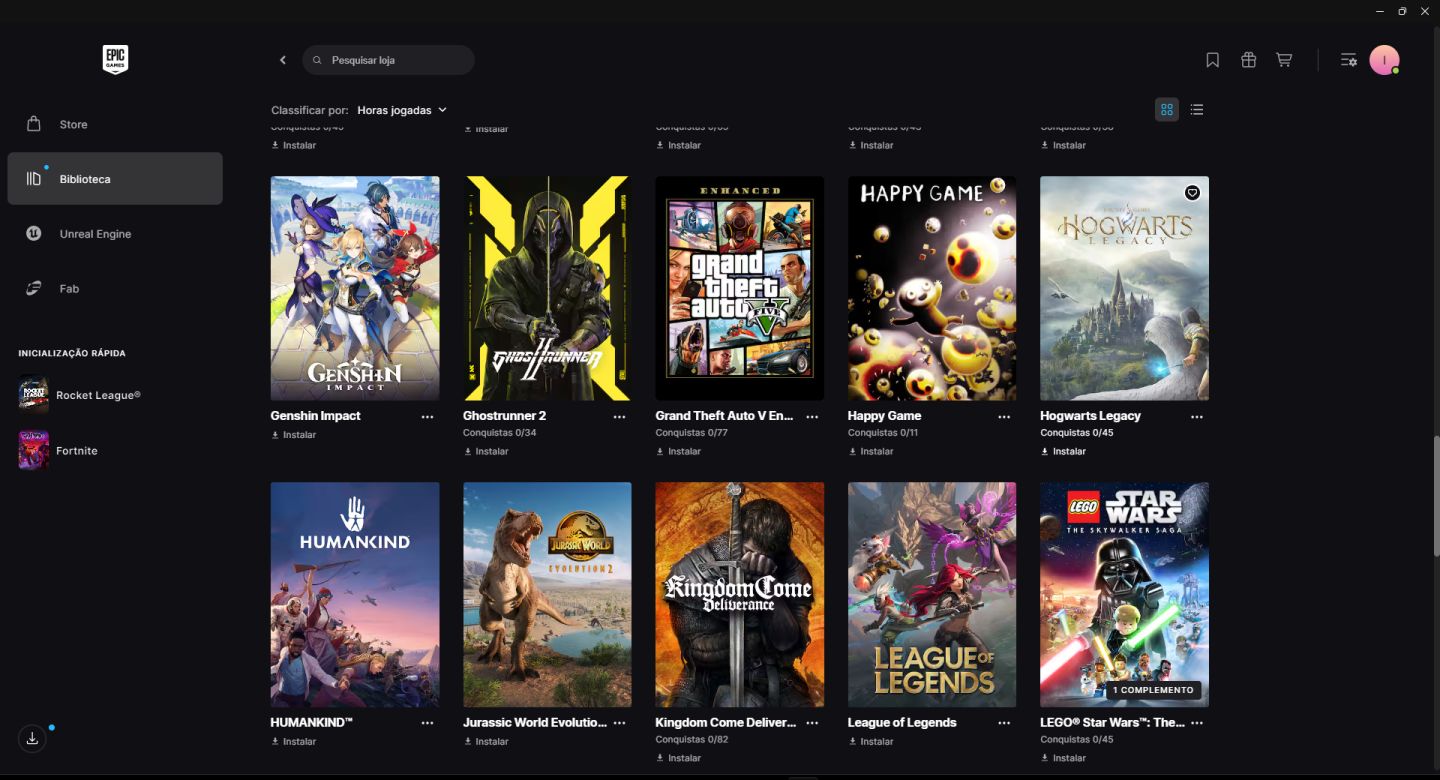 Conta Epic Games - Hatsune Miku, Doom Slayer, Rocket League, Jogos e +