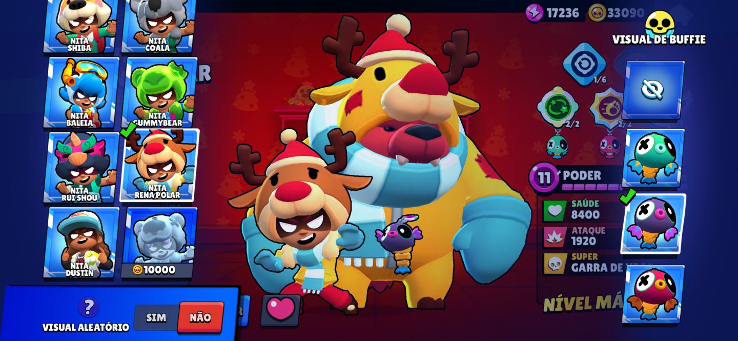 Conta de brawl com mais de 80k de trofeus com varias skins e passes raros.