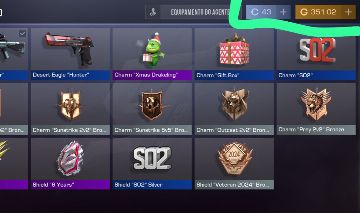 Conta Standoff 2 Rica: Skins Raras + 351,02 Golds + Medalhas Top e Raras