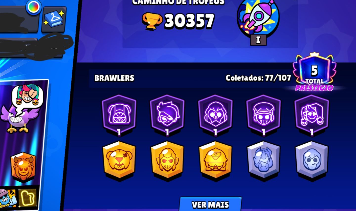 Conta 30k e 100 gemas