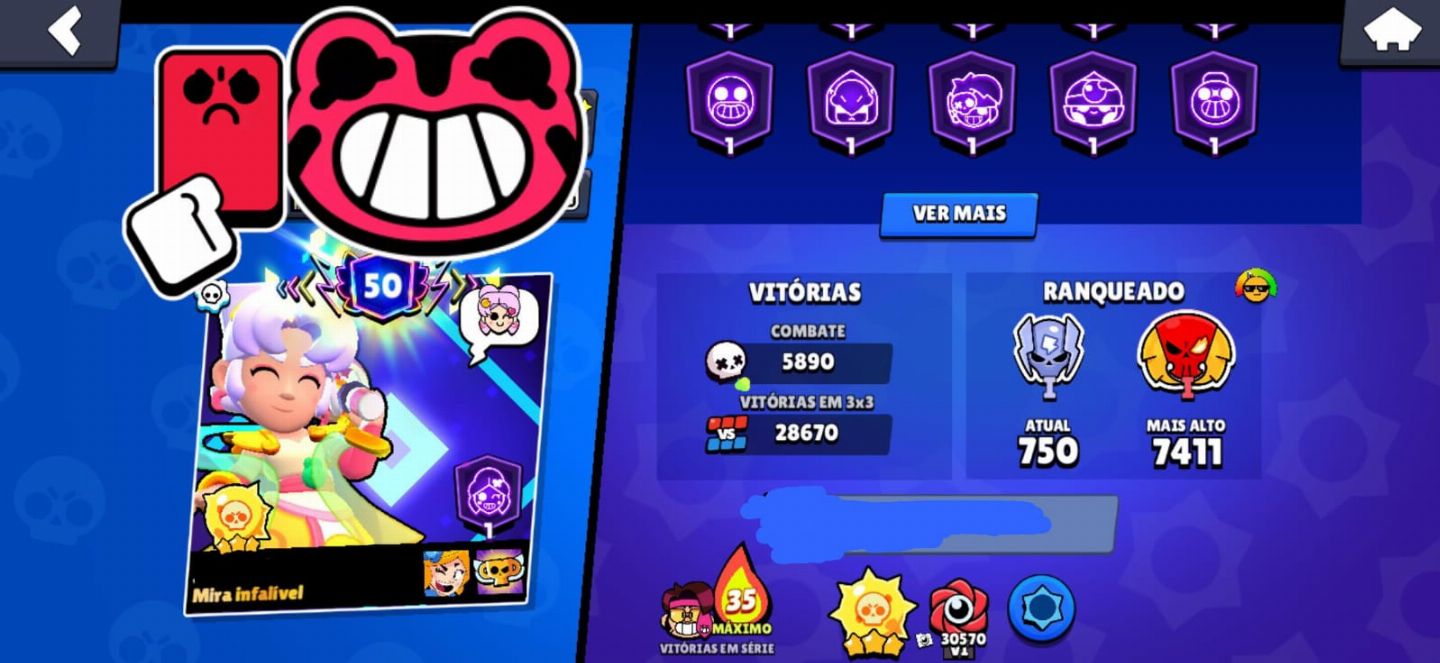 CONTA BRAWL STARS VETERANA (2018) | 86K TROFÉUS | 98 BRAWLERS NÍVEL 11