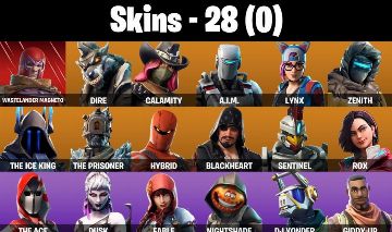 CONTA FORTNITE COM CALAMIDADE, SEASON 7 FULL, BANNER SEASON 1 E 28 SKINS
