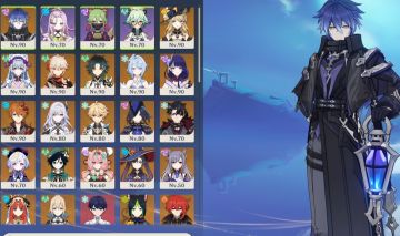 CONTA GENSHIN IMPACT ODETTE, SKIRK, FLINS, MIZUKI C2 VENTI + 132 TIROS + BENÇÃO