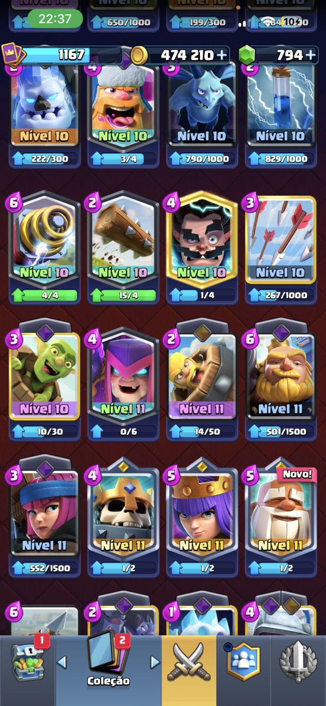 CONTA DE CLASH ROYALE Super Jogada(11 Anos de jogo)