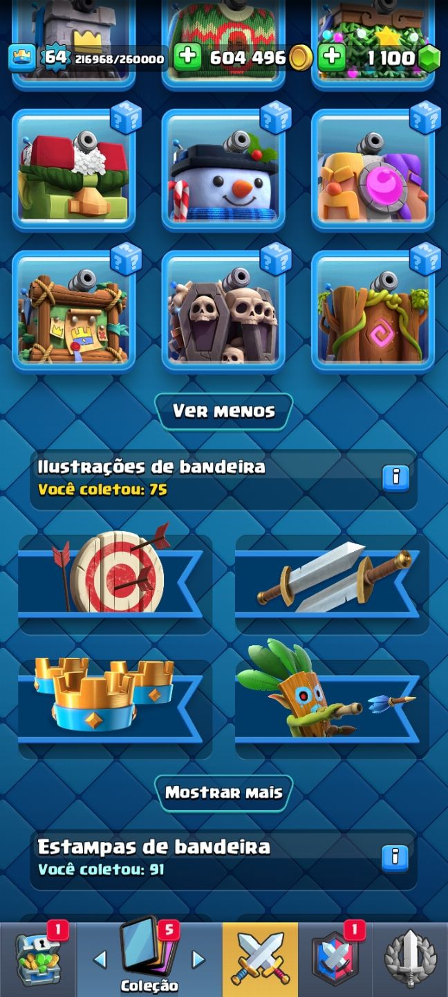 CONTA FULL ACESSO | CLASH ROYALE | 14.5K TROFÉUS | 25 EVOS | LVL 1800 | 5 herói