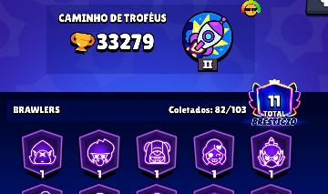 CONTA BRAWL COMPLETA! 30 BRAWL LVL11+HIPERCHARD, +150 SKINS