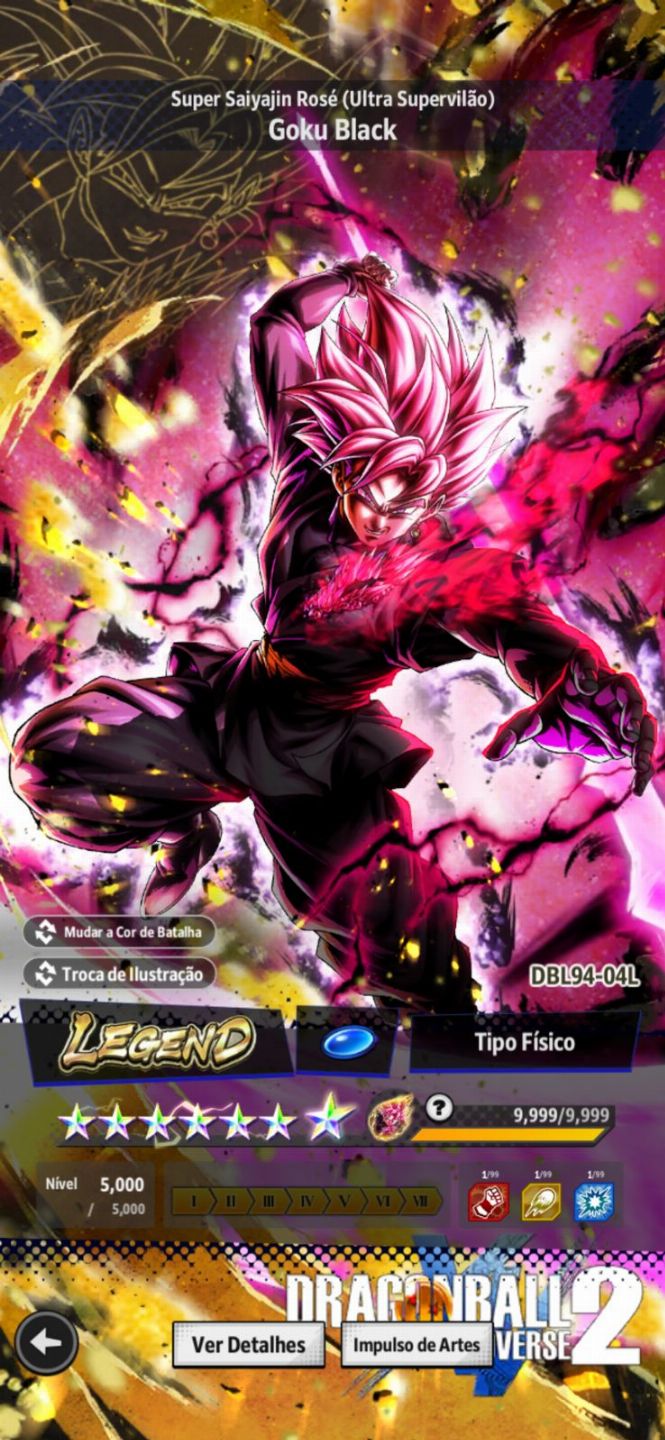 CONTA AVANÇADA COM O NOVO GOGETA ULTRA 12*, BROLY LR 8*, GOKU BLACK LR 14*