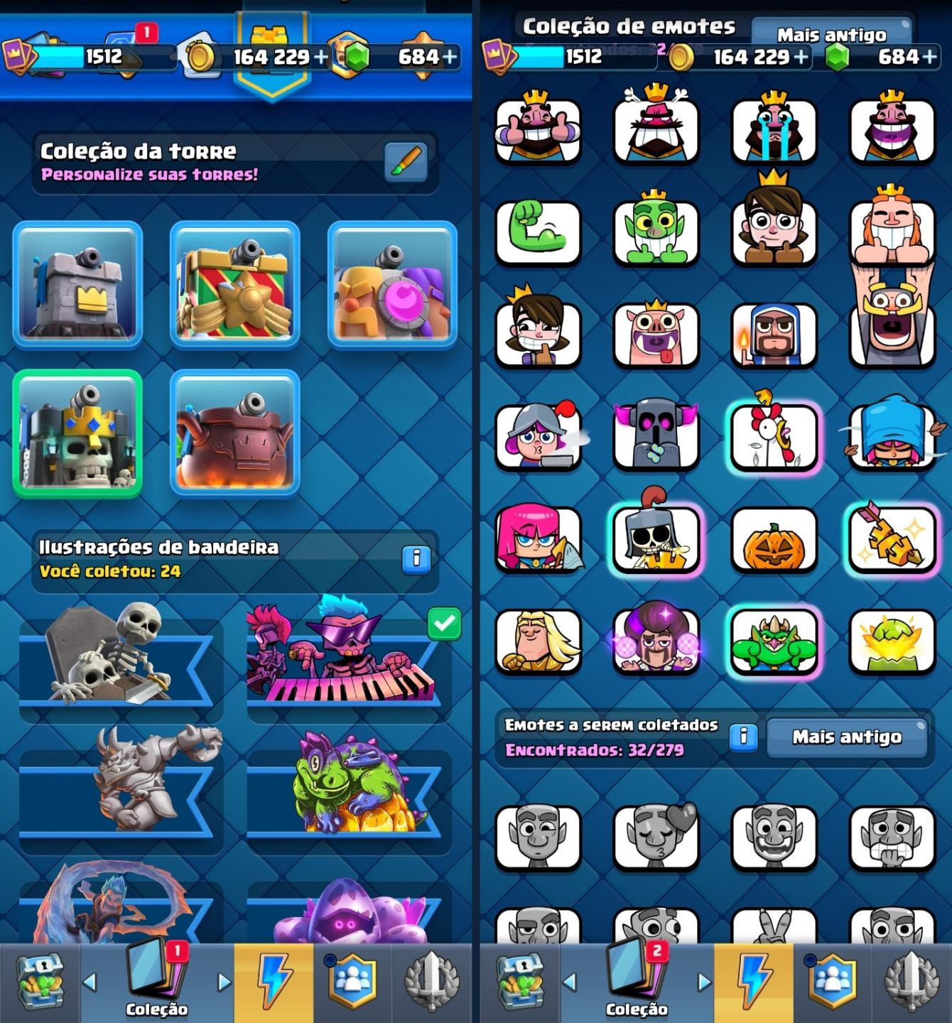 Conta Clash Royale Boa reputação (10.100 coroas atualizado)