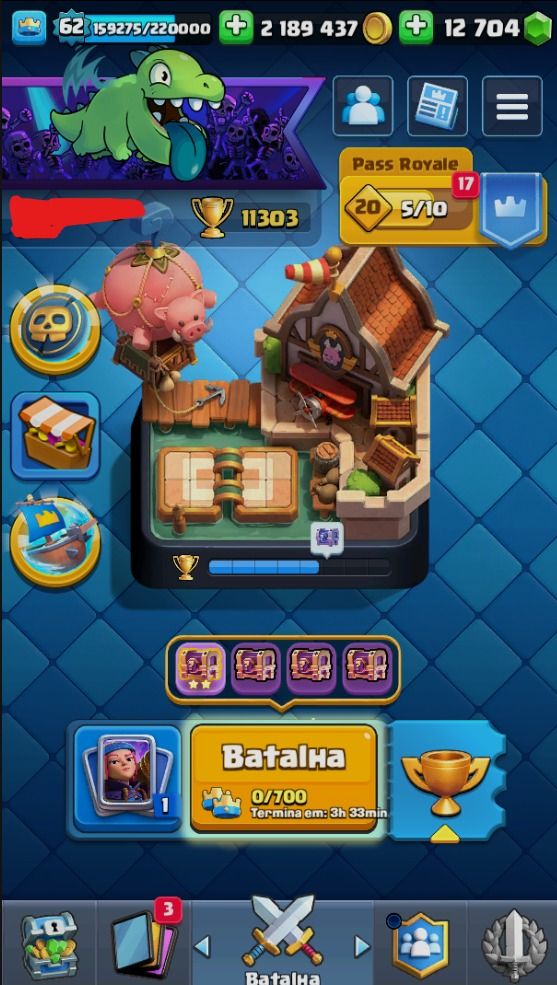 Conta Clash Royale com 12k de gemas + Braw Stars + Clash of Clans