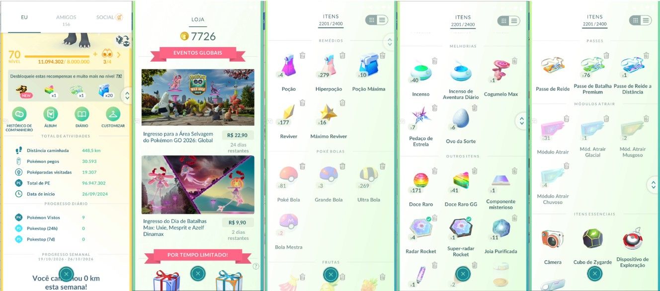 CONTA POKEMON GO LEVEL 70 | 182 LENDARIO | 152 BRILHANTE | 3 MEWTWO SHINY FUNDO