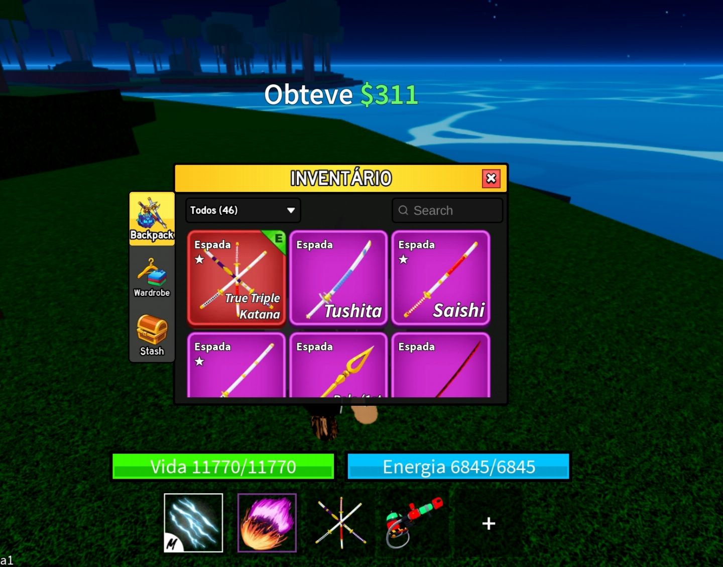 CONTA DE BLOX FRUIT DE NIVEL BAIXO