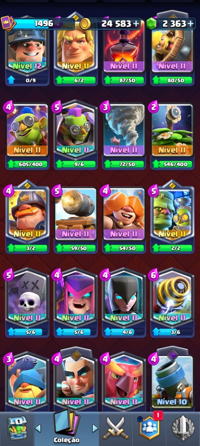 CONTA CLASH ROYALE RARA / CONTA 10 ANOS / 10k TROFÉUS / MUITOS COSMÉTICOS