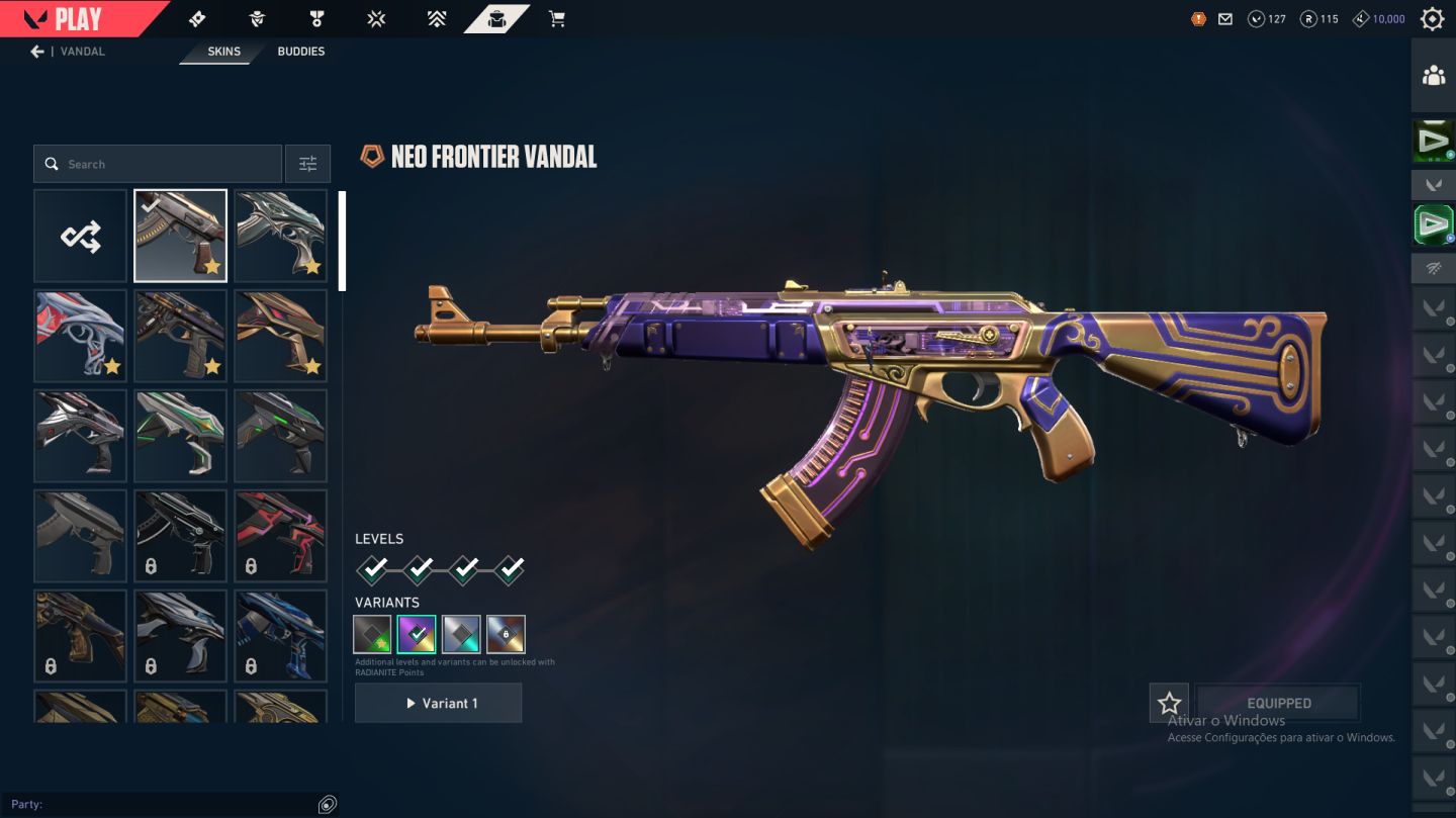CONTA VALORANT: 3 FACAS, 5 PHANTOMS, 5 VANDAIS, GOLD 3 MAIS DE 1500 GASTOS