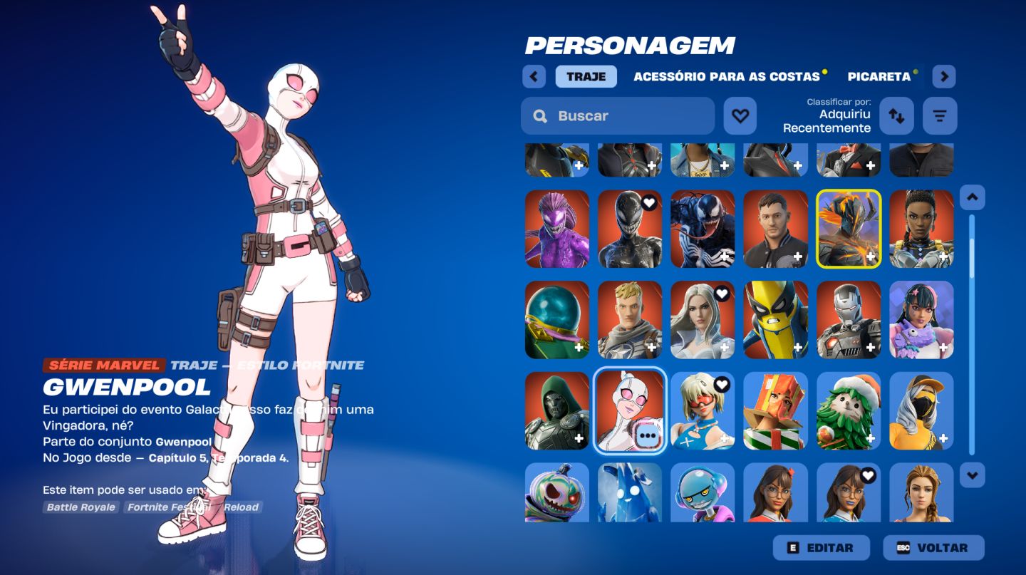 CONTA FORTNITE RARÍSSIMA | WILDCAT + MACHADO LEVIATÃ | OG CAPÍTULO 1