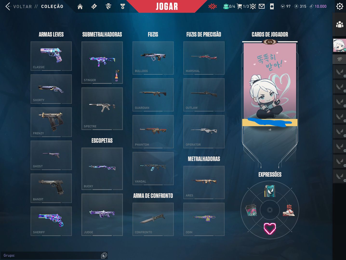CONTA VALORANT PREMIUM | SKINS RARAS & COLECIONÁVEL (FULL ACESSO)