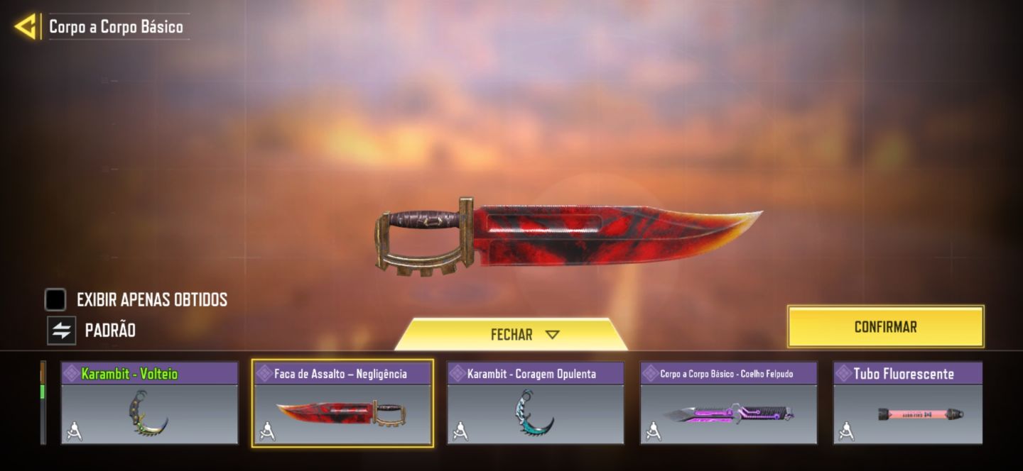 Conta COD Mobile com várias skins raras