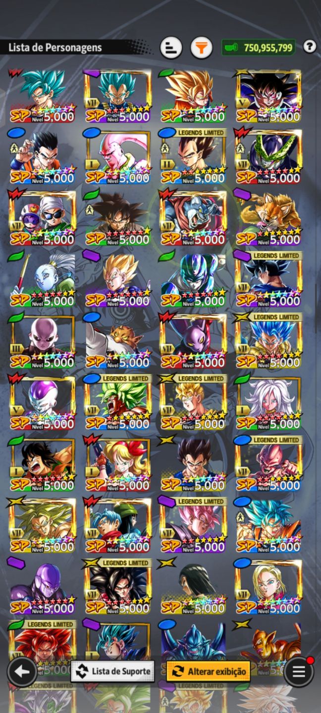 CONTA DRAGON BALL LEGENDS À VENDA