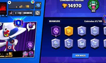 CONTA BS, 14970 TROFÉUS, 61 BRAWLERS, 101 SKINS, DONO ÚNICO.